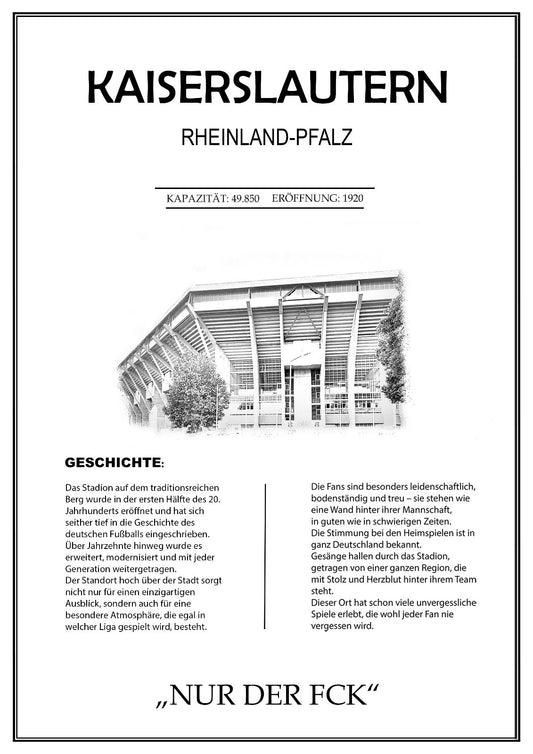 Kaiserslautern Stadion Leinwand