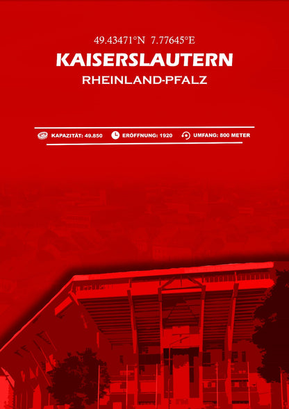 Kaiserslautern Stadion Leinwand
