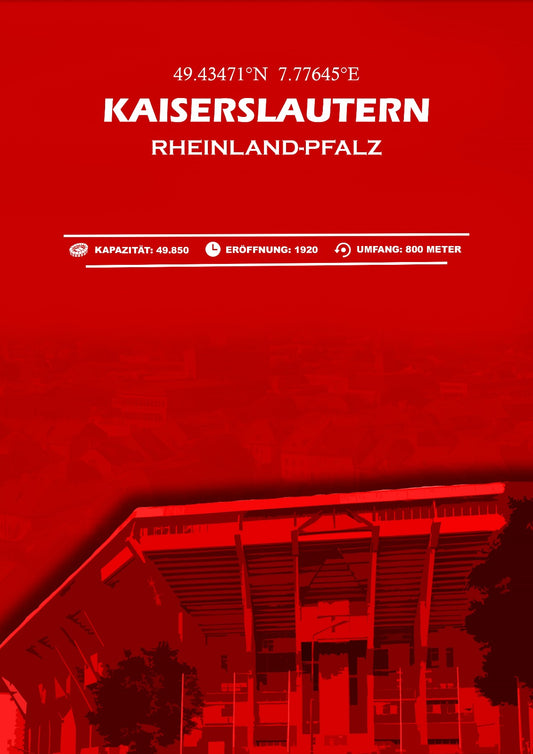 Kaiserslautern Stadion Leinwand
