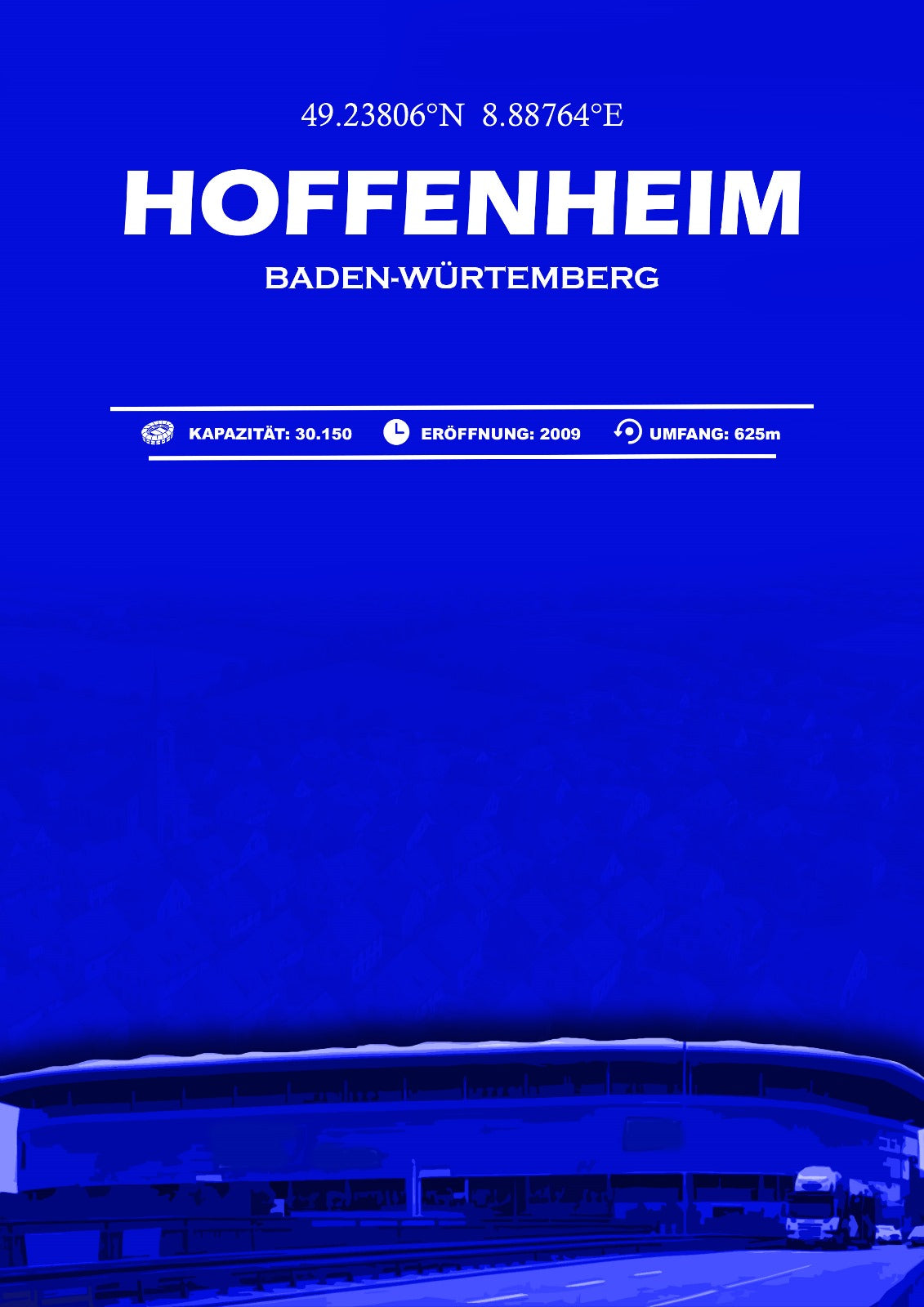 Hoffenheim Stadion Leinwand