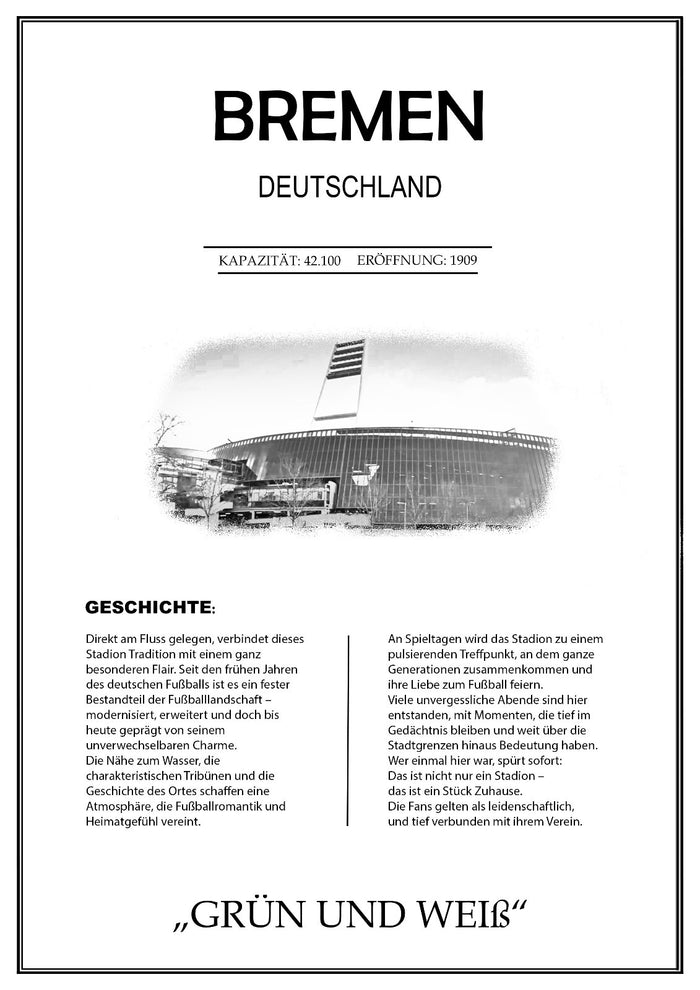 Bremen Stadion Leinwand