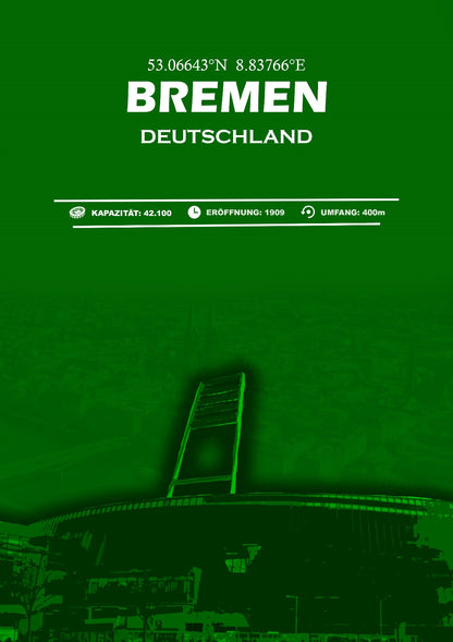 Bremen Stadion Leinwand
