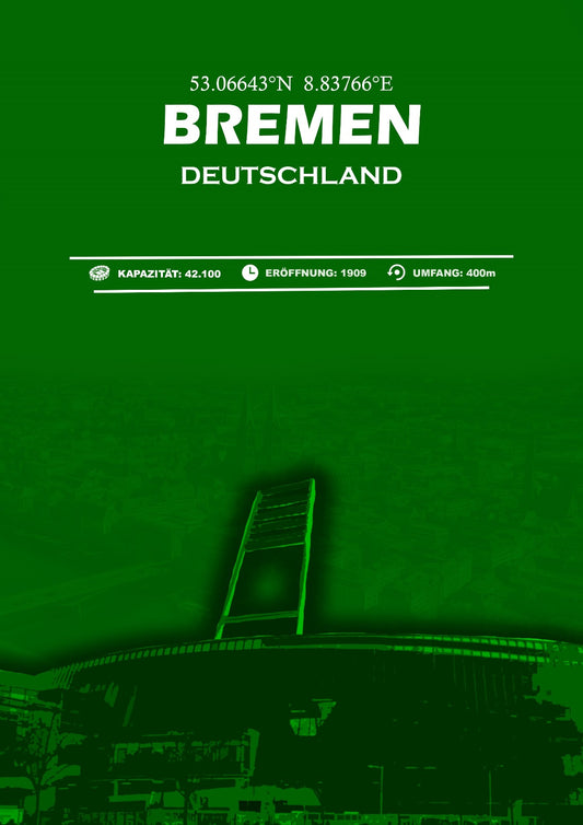 Bremen Stadion Leinwand