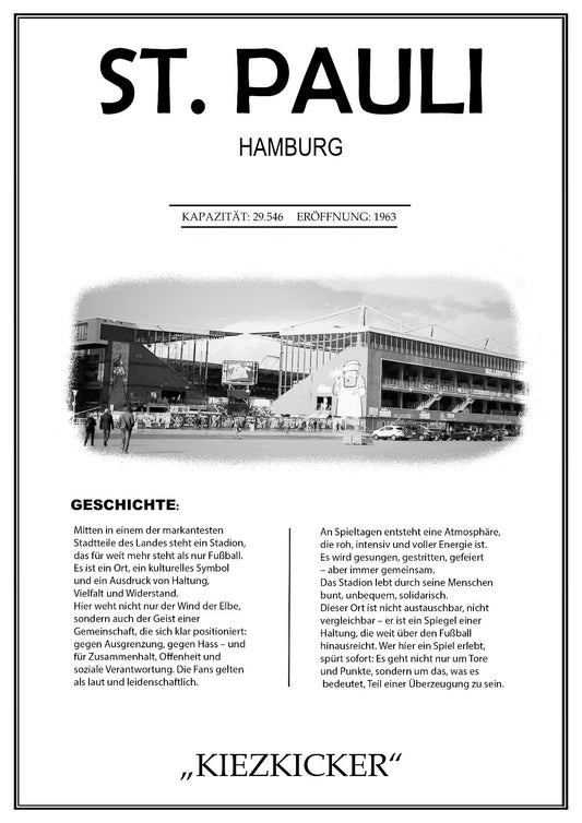 St. Pauli Stadion Leinwand