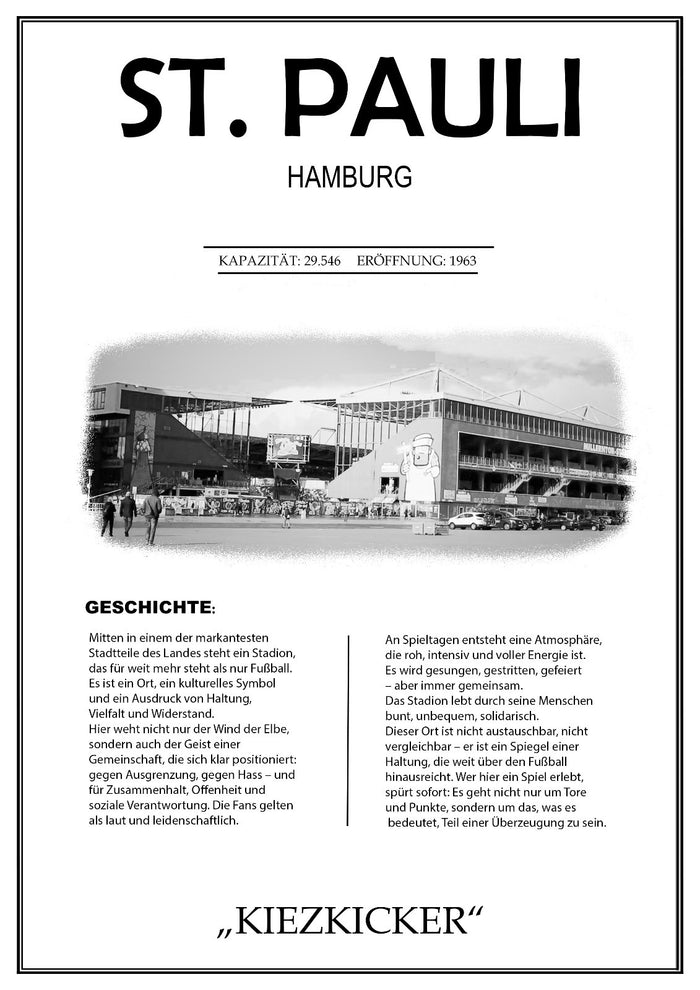 St. Pauli Stadion Leinwand