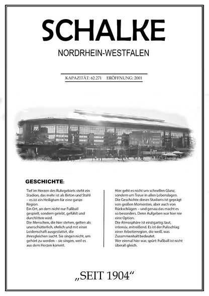 Schalke Stadion Leinwand
