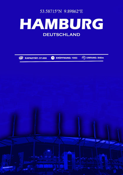 Hamburg Stadion Leinwand