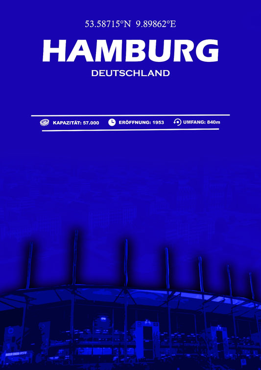 Hamburg Stadion Leinwand