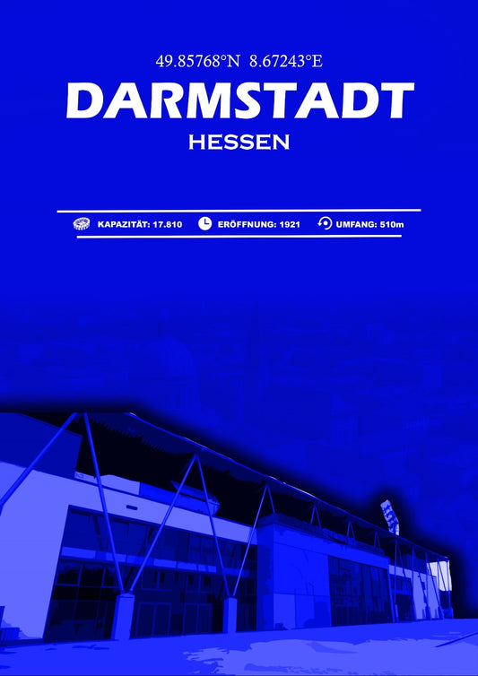 Darmstadt Stadion Leinwand