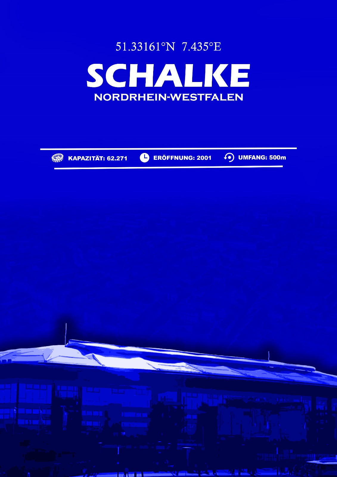Schalke Stadion Leinwand