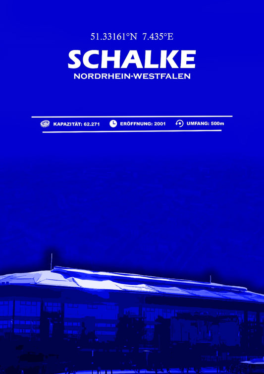 Schalke Stadion Leinwand